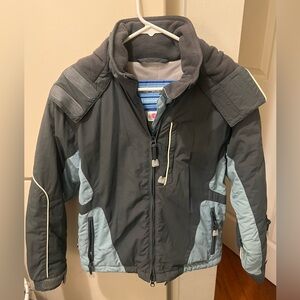 Blue and Gray Winter Jacket